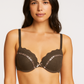 Olive Satin Double Padded Bra